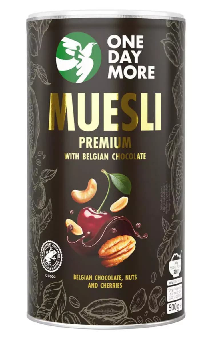 ONEDAYMORE Musli Premium Belgijska Czekolada 500g - zdjęcie 1