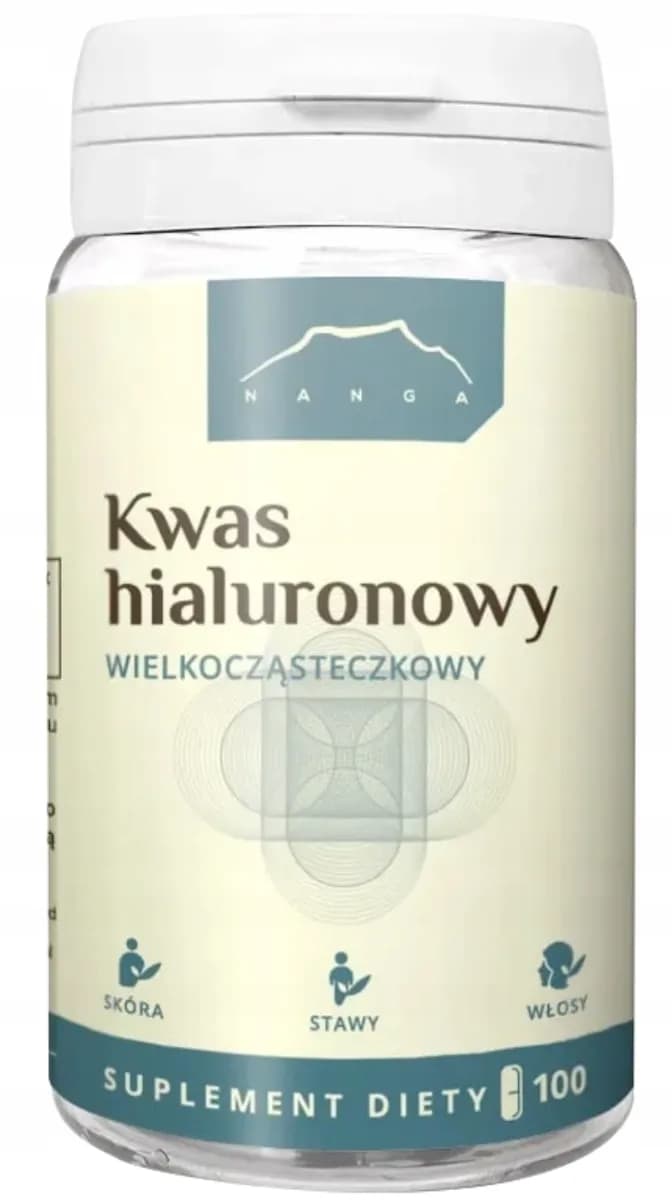 Nanga Kwas hialuronowy HMW Strong 200 mg 100 kapsułek - zdjęcie 1