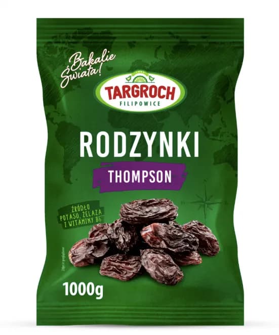 Targroch Rodzynki Thompson Jumbo 1kg - zdjęcie 1