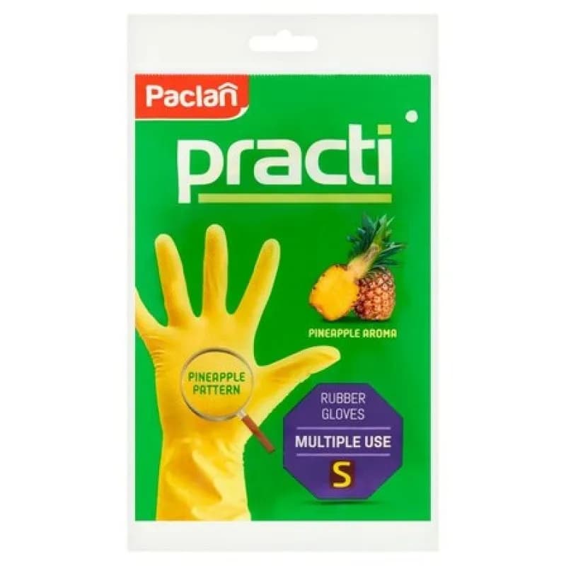 Paclan Rękawice Gumowe zapachowe rozmiar S 2 sztuki - zdjęcie 1