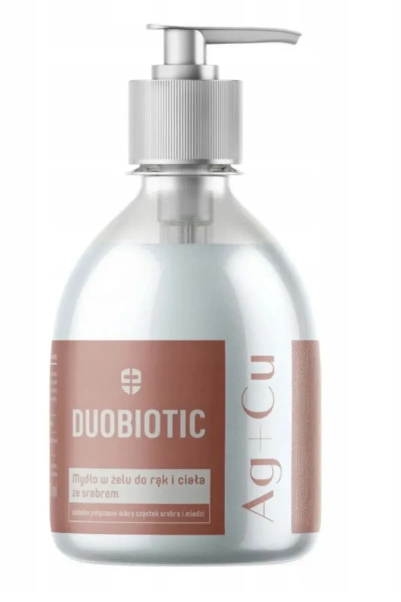 Duobiotic Mydło w żelu do rąk i ciała z cząstkami złota i miedzi 500 ml - zdjęcie 1