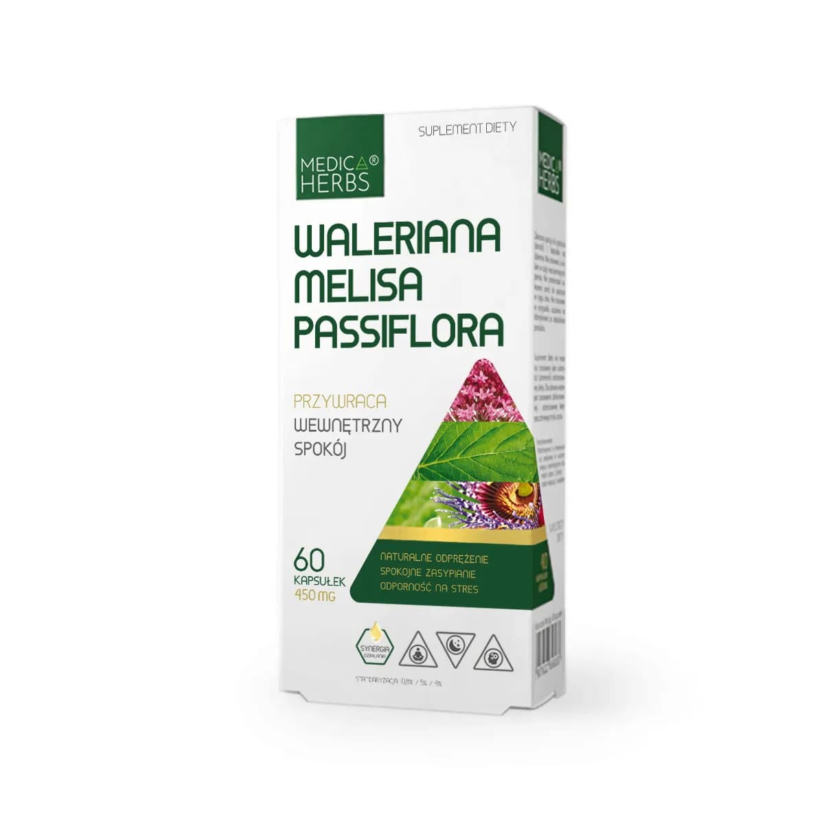 Medica Herbs Waleriana Melisa Passiflora 60 kapsułek - zdjęcie 1