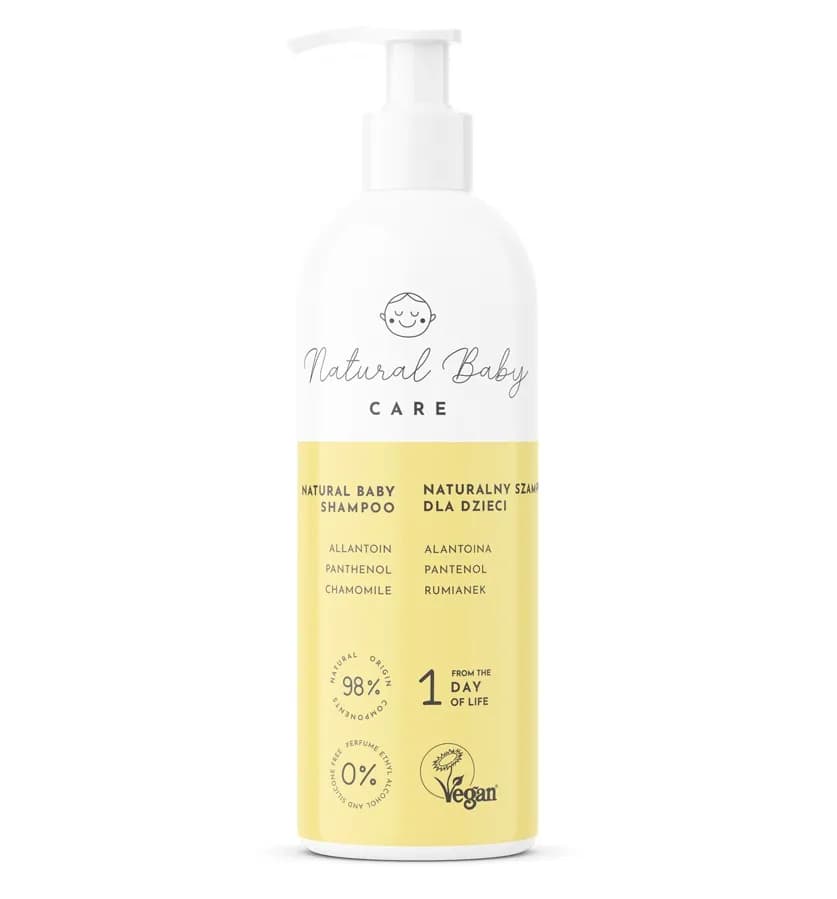 Natural Baby Care Naturalny szampon do włosów dla dzieci 200 ml - zdjęcie 1