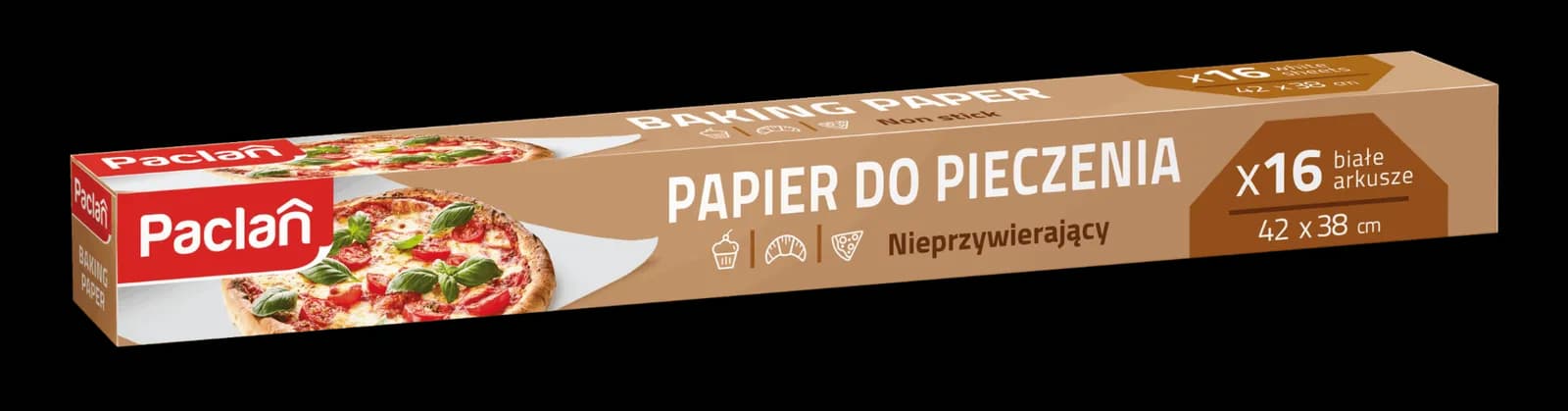Paclan Papier do pieczenia w arkuszach biały 16 sztuk - zdjęcie 1