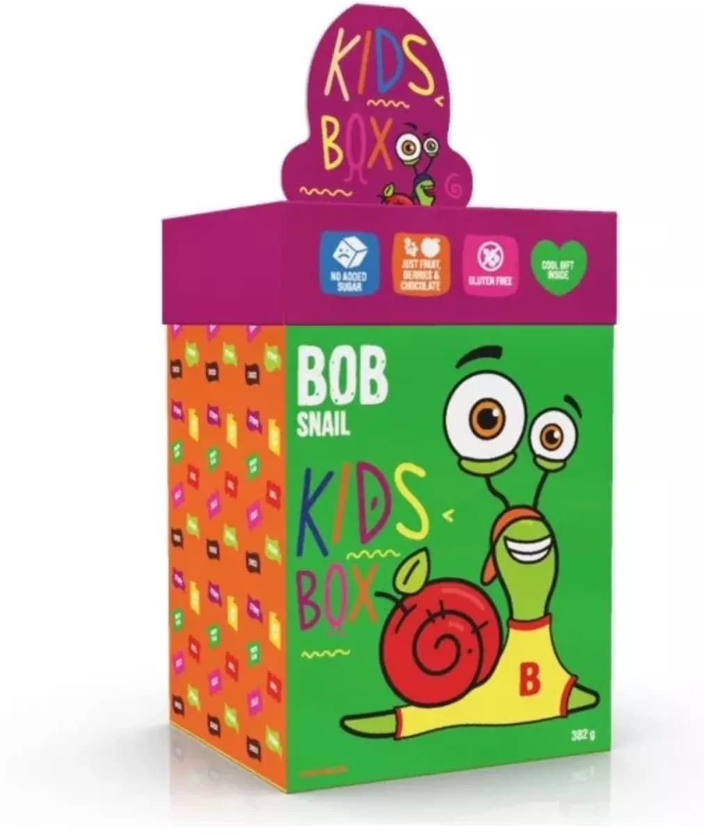 BOB SNAIL Kids Box mix przekąsek z zabawką 382 g - zdjęcie 1
