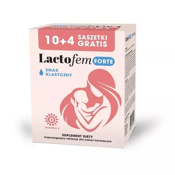 PharmaDot LACTOFEM FORTE 14 saszetek smak klasyczny - zdjęcie 1