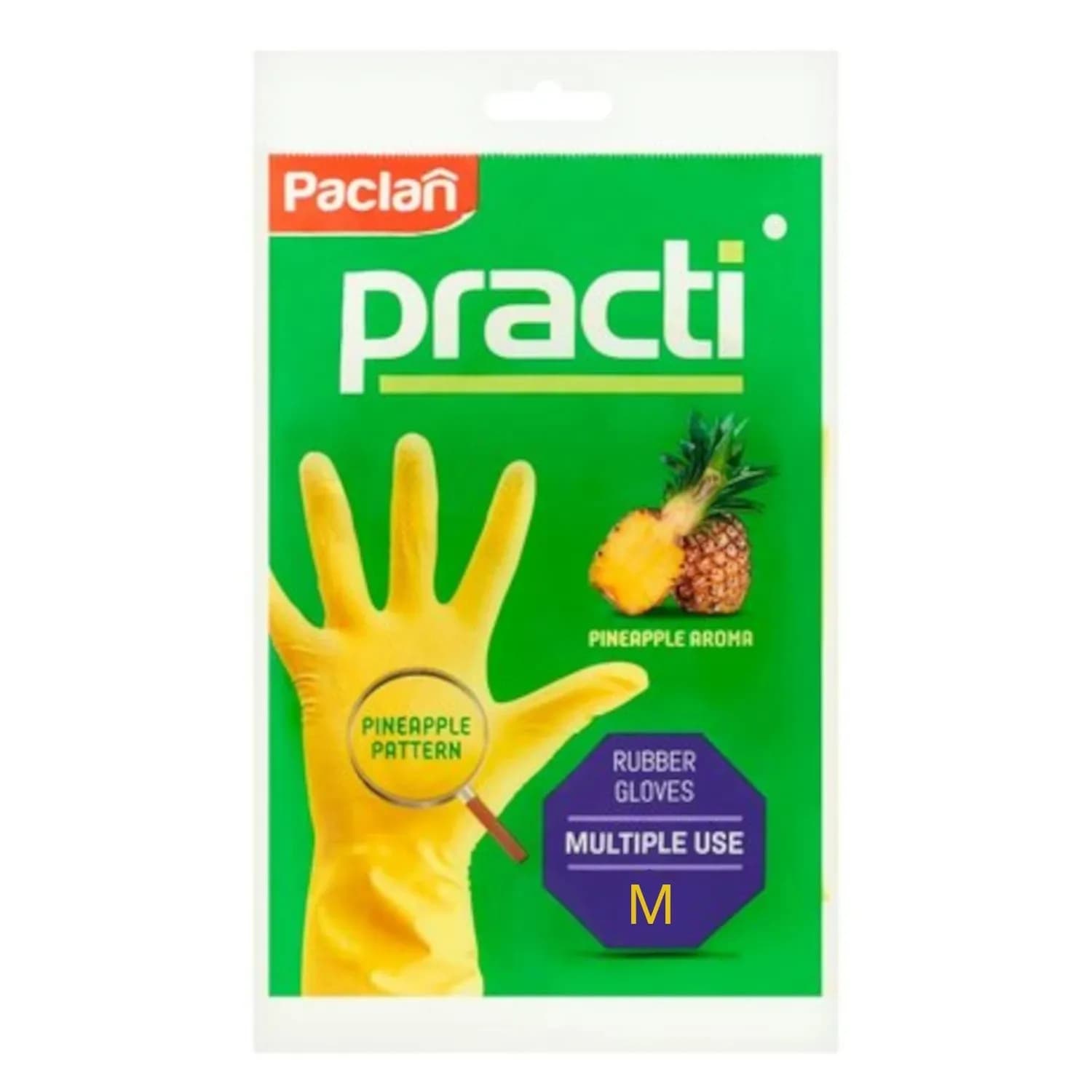 Paclan Rękawice Gumowe zapachowe rozmiar M 2 sztuki - zdjęcie 1