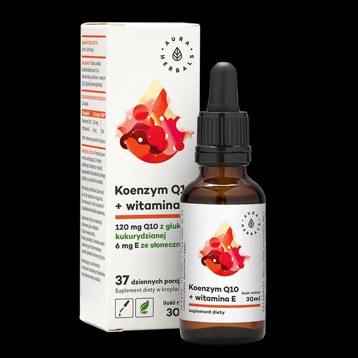 Aura Herbals Koenzym Q10 + Witamina E 30 ml w kroplach - zdjęcie 1