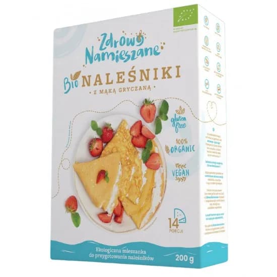 ZDROWO NAMIESZANE Mieszanka do wyrobu naleśników z mąką gryczaną BIO 200 g - zdjęcie 1