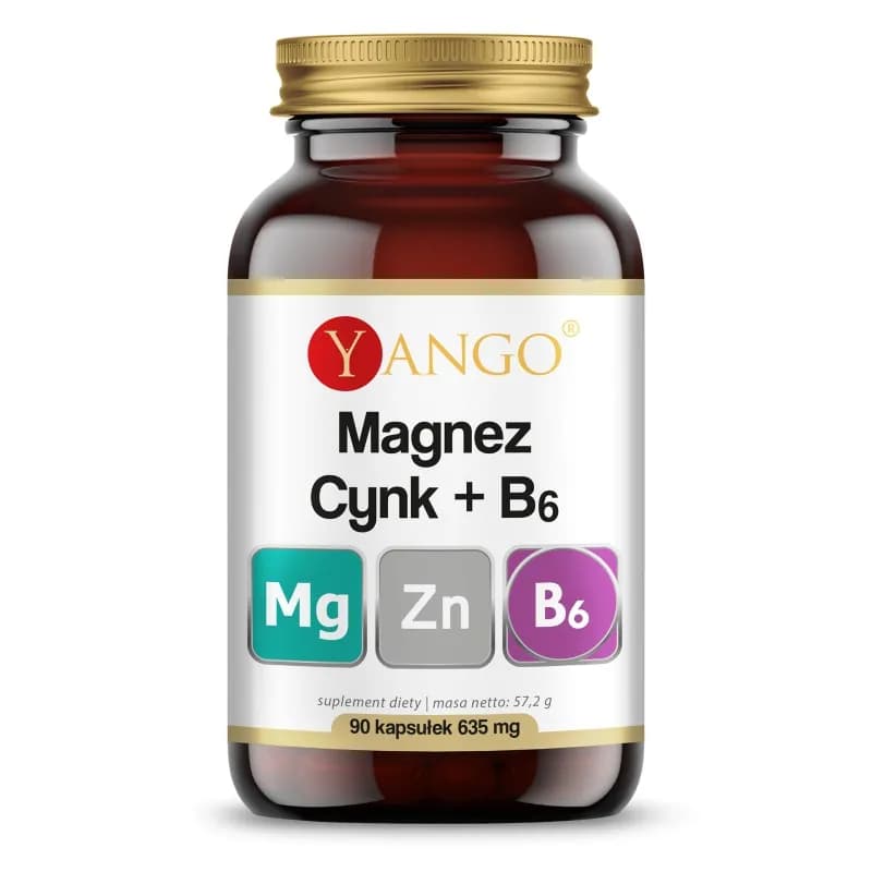 Yango Magnez + cynk + B6 90 kapsułek - zdjęcie 1