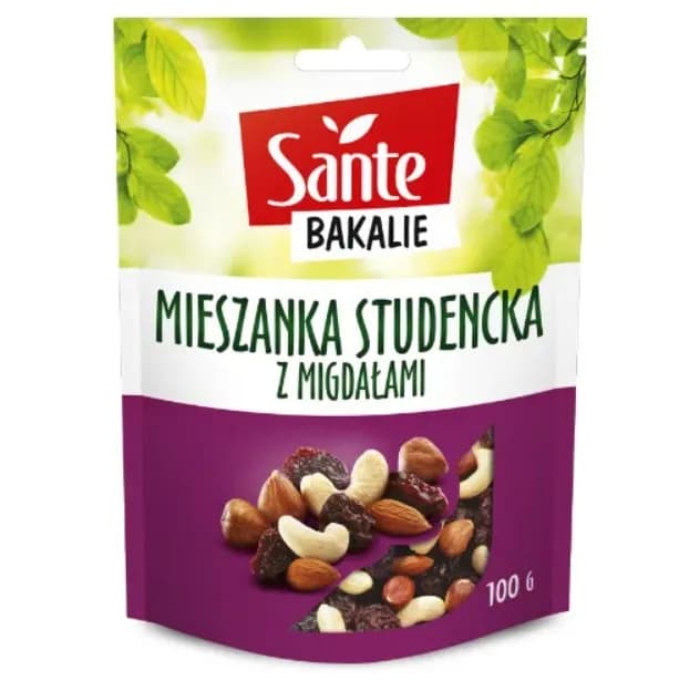 Sante Bakalia Mieszanka Studencka z Migdałami 100g - zdjęcie 1