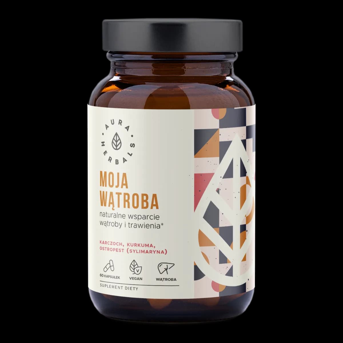 Aura Herbals Moja Wątroba (karczoch, ostropest, kurkuma) 60 kapsułek - zdjęcie 1