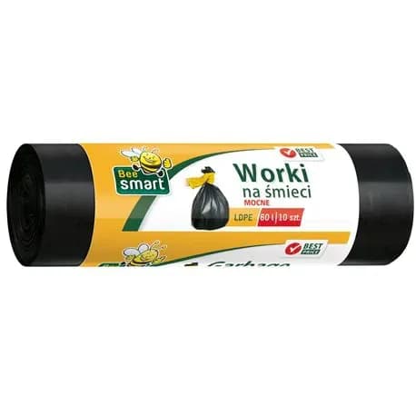 Bee Smart Worki na śmieci LDPE 60L 10 sztuk - zdjęcie 1