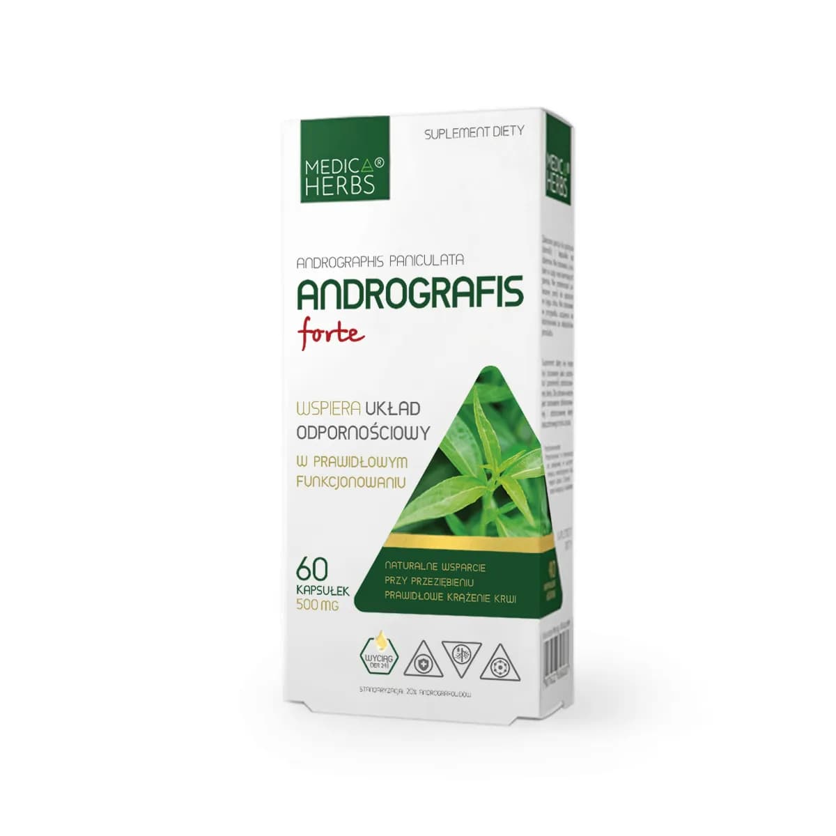 Medica Herbs Andrografis Forte 500mg 60 kapsułek - zdjęcie 1