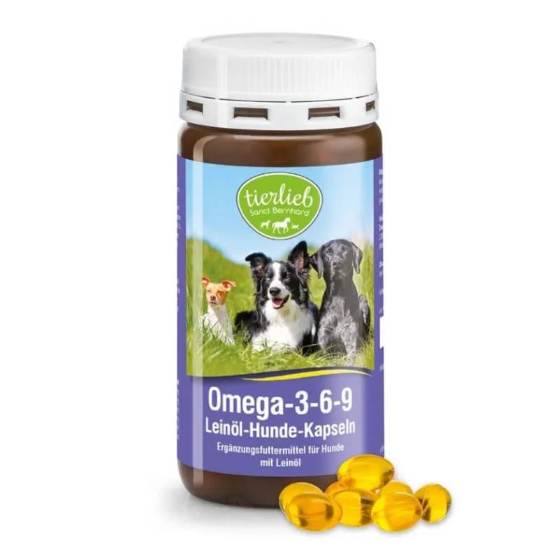Tierlieb Omega 3-6-9 dla psów 180 kapsułek - zdjęcie 1