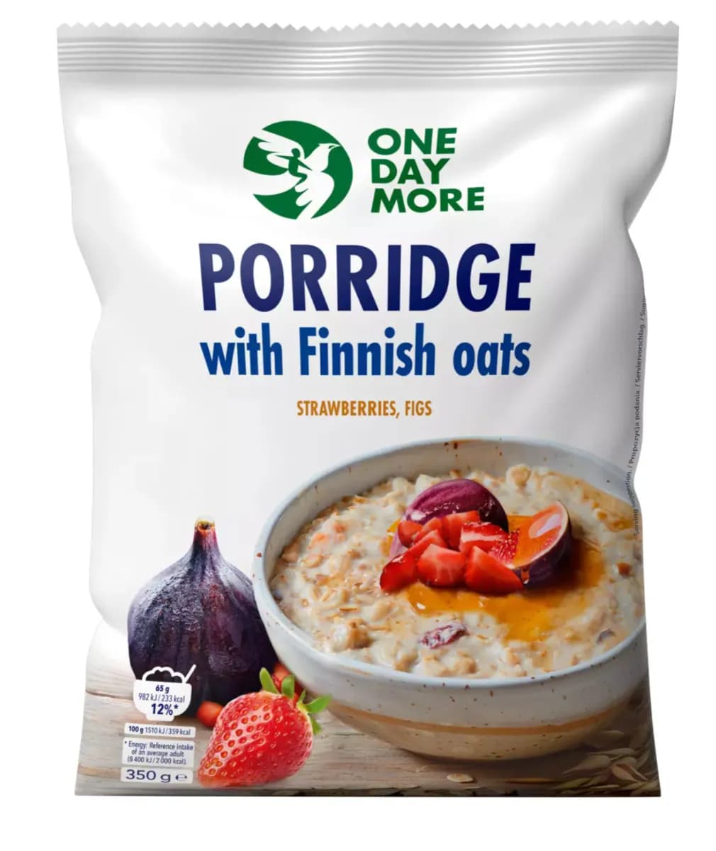 ONEDAYMORE Owsianka Fińska Truskawka Figa 350g - zdjęcie 1