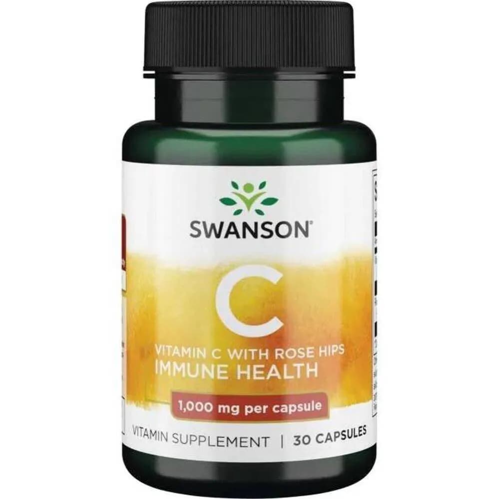 Swanson witamina C z dziką różą 1000 mg 30 kapsułek - zdjęcie 1
