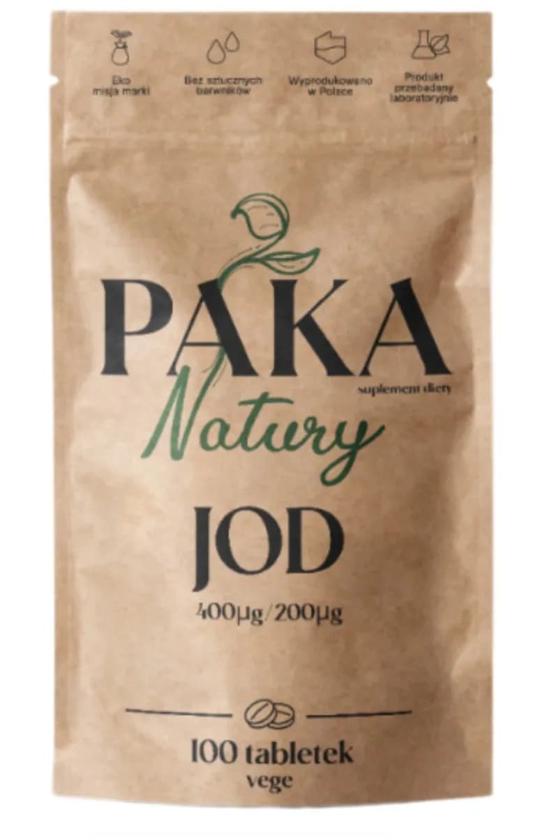 Paka Natury Jod 400 µg / 200 µg 100 wege tabletek - zdjęcie 1