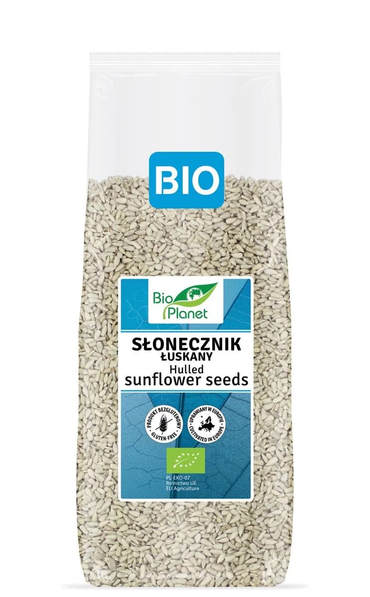 Bio Planet Słonecznik Łuskany Bezglutenowy BIO 800 g - zdjęcie 1