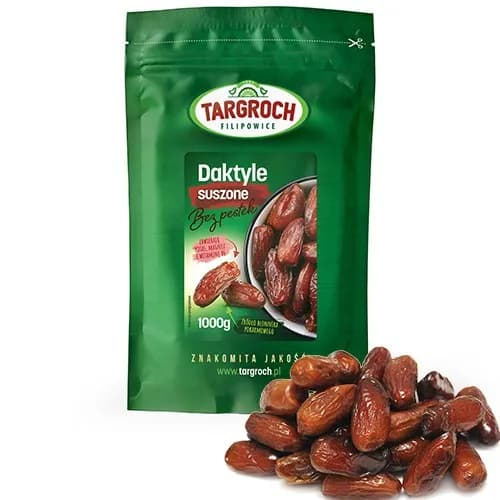 Targroch Daktyle suszone bez pestek 1kg - zdjęcie 1