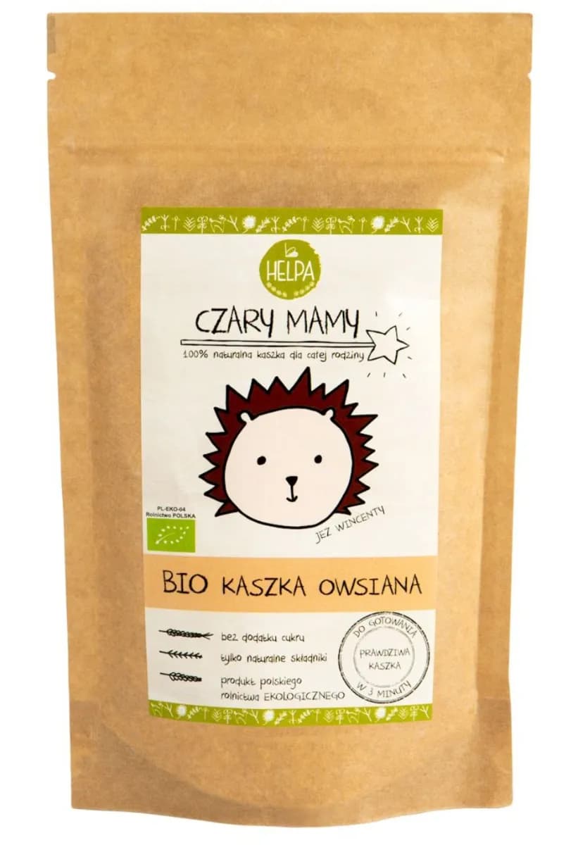 Helpa Kaszka Owsiana Bez Dodatku Cukrów BIO 200 g - zdjęcie 1