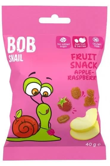 BOB SNAIL Przekąska jabłko malina żelki bez dodatku cukrów 40 g - zdjęcie 1