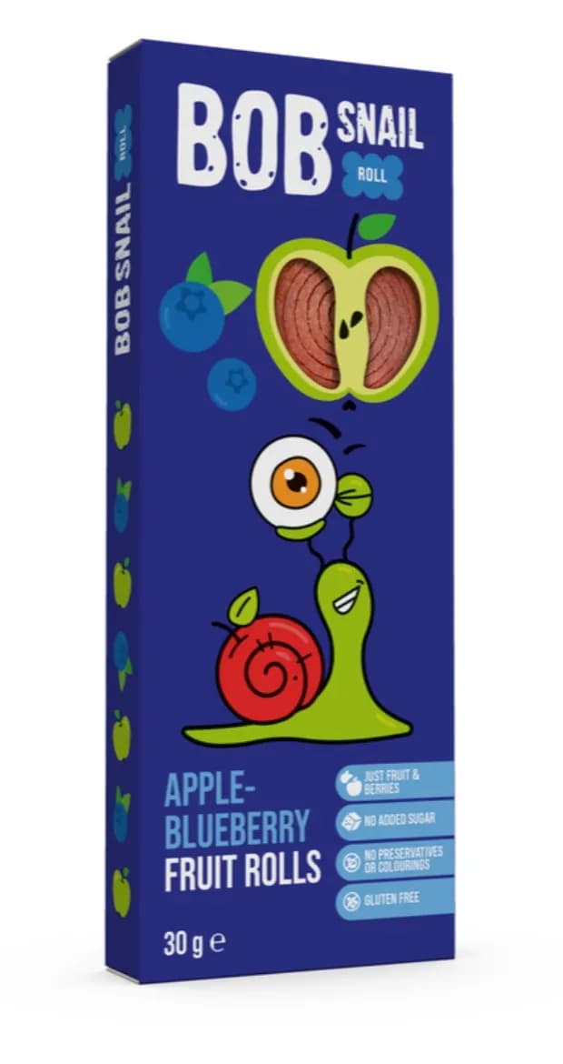 BOB SNAIL Przekąska jabłkowo - borówkowa 30 g - zdjęcie 1