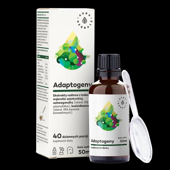 Aura Herbals Adaptogeny - 100% naturalne ekstrakty roślinne 50 ml - zdjęcie 1