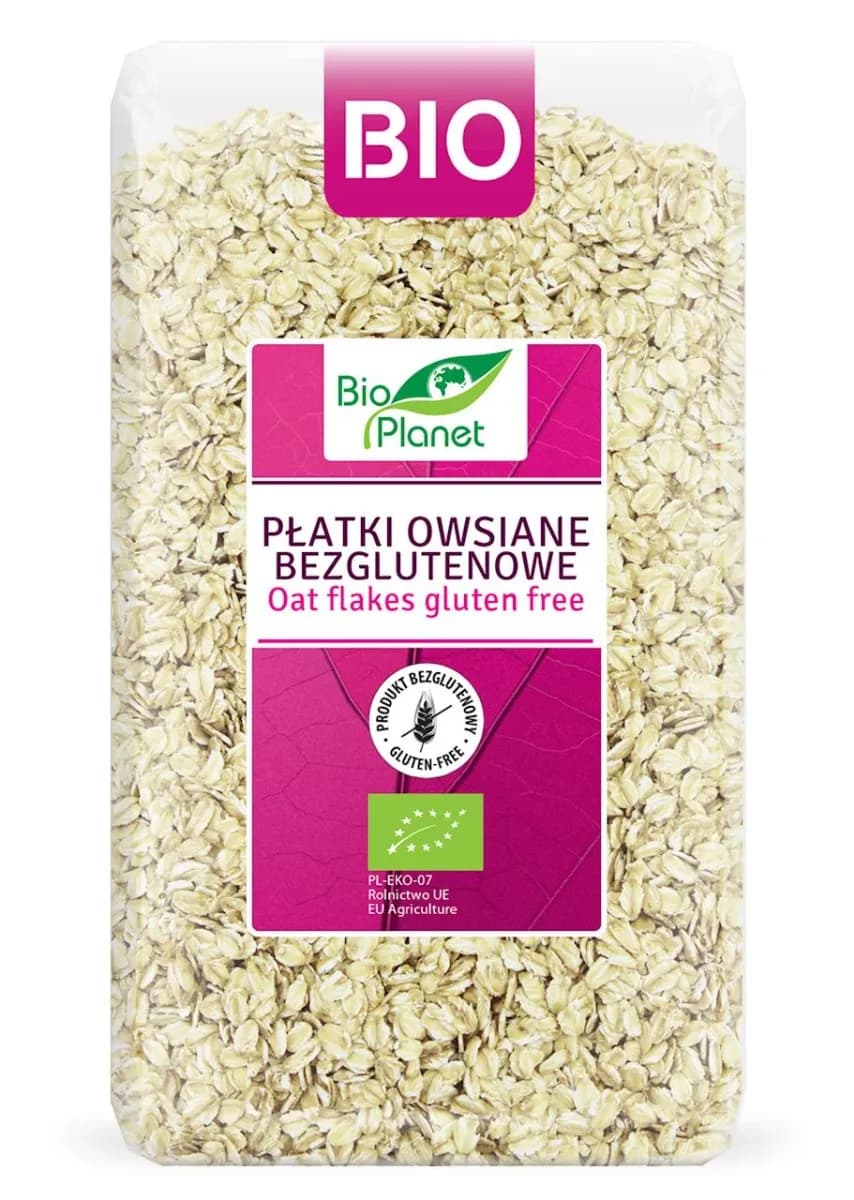 Bio Planet Płatki Owsiane Bezglutenowe BIO 600 g - zdjęcie 1