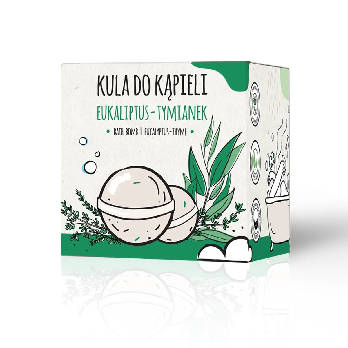 Słomiana Pracownia Kula do kąpieli eukaliptus - tymianek - zdjęcie 1