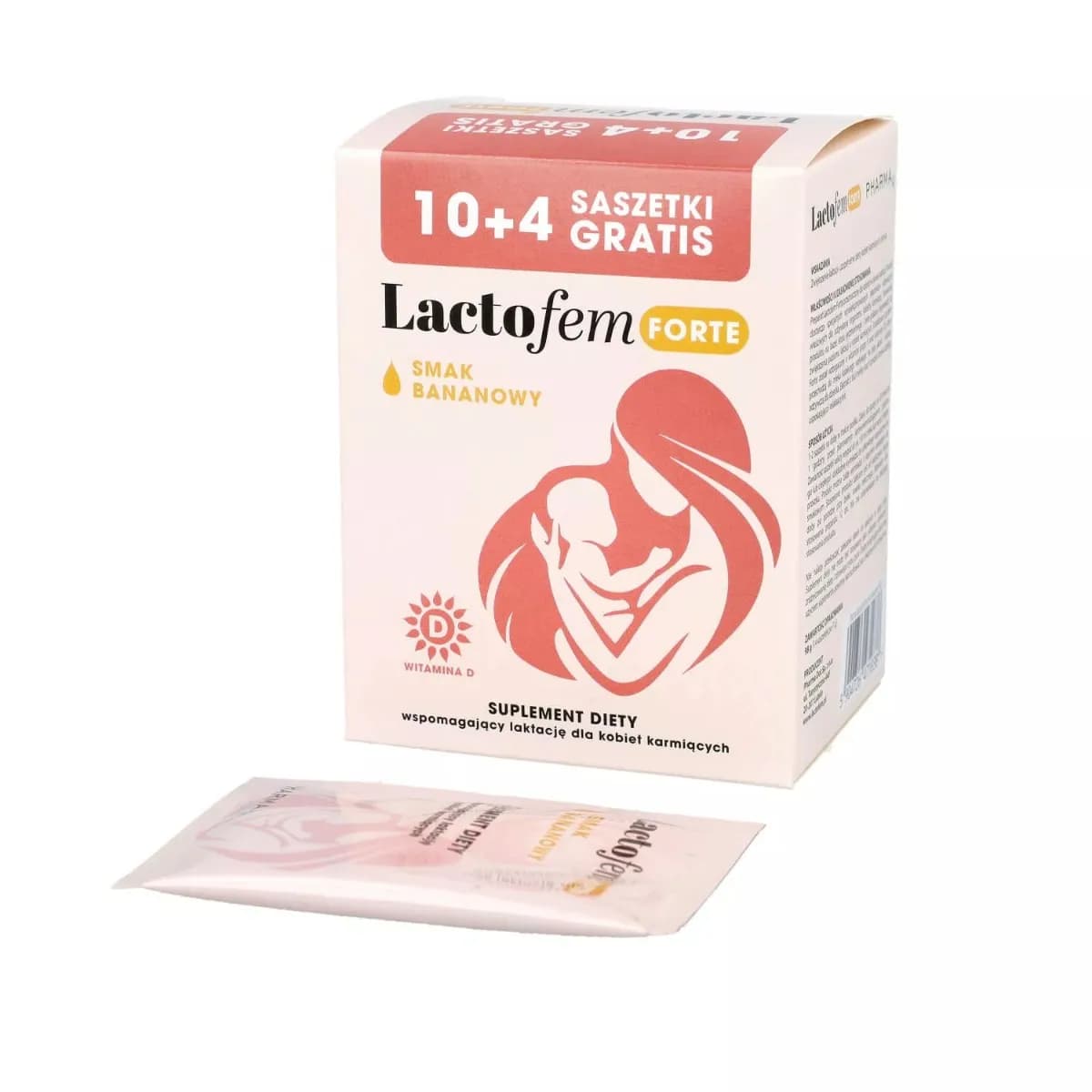 PharmaDot LACTOFEM FORTE 14 saszetek smak bananowy - zdjęcie 1