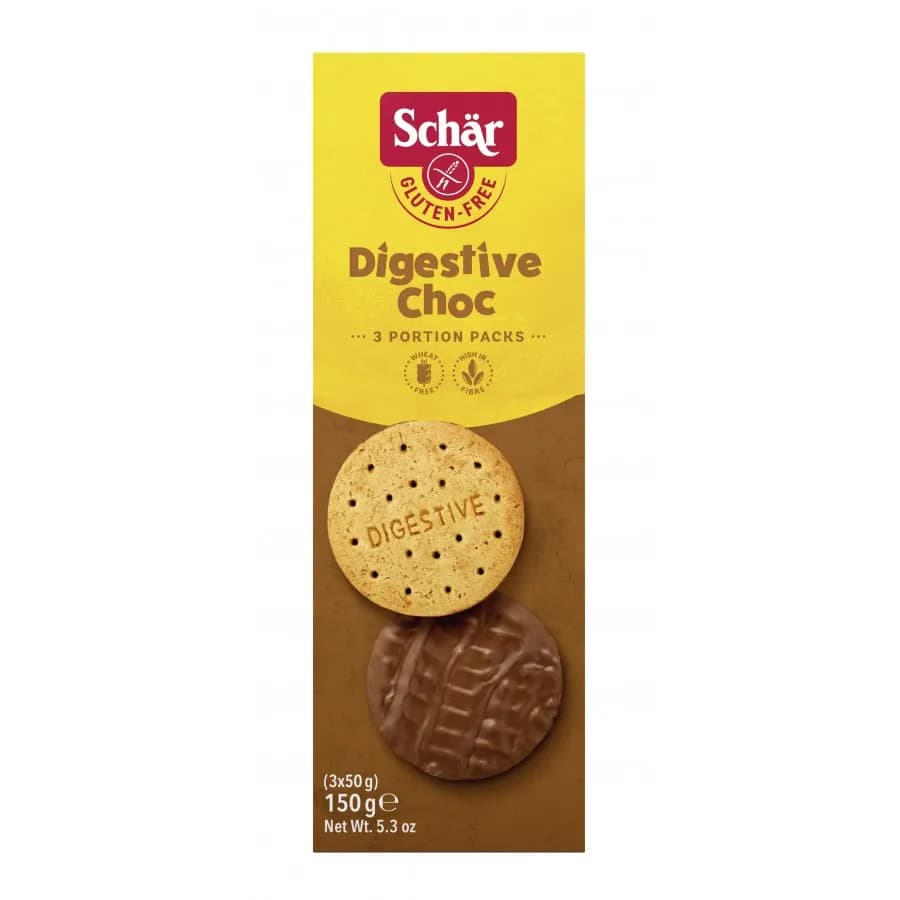 Schar Ciastka czekoladowe Digestive Choc 3x50 g 150 g - zdjęcie 1
