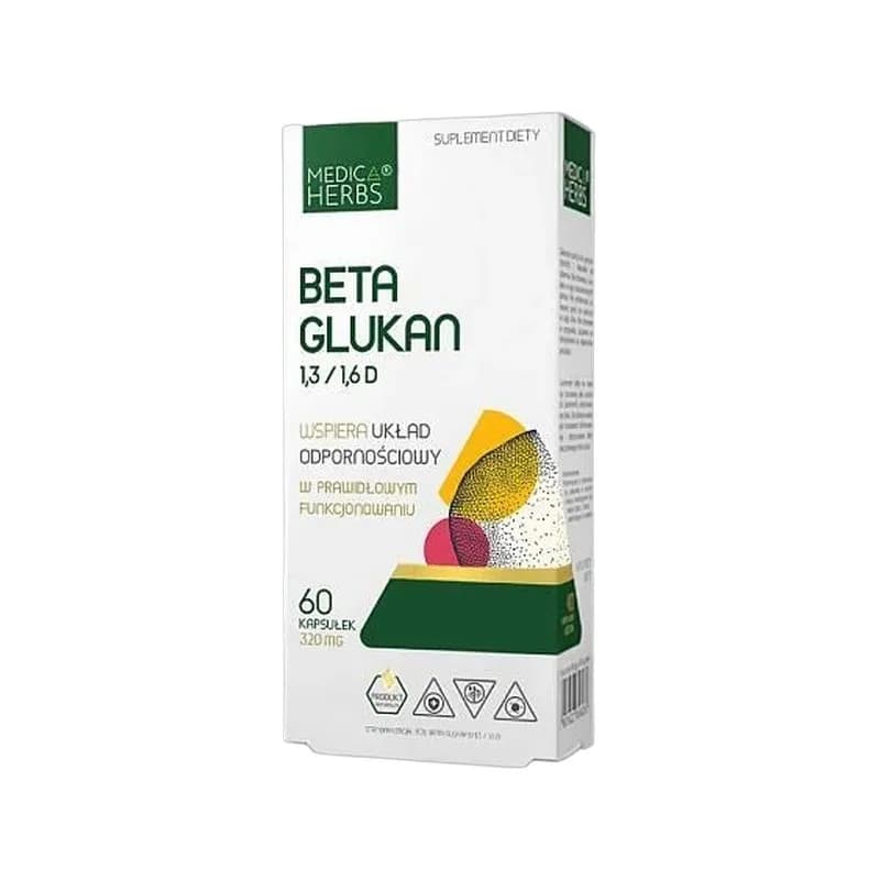 Medica Herbs Beta Glukan 1,3/1,6D 60 kapsułek - zdjęcie 1