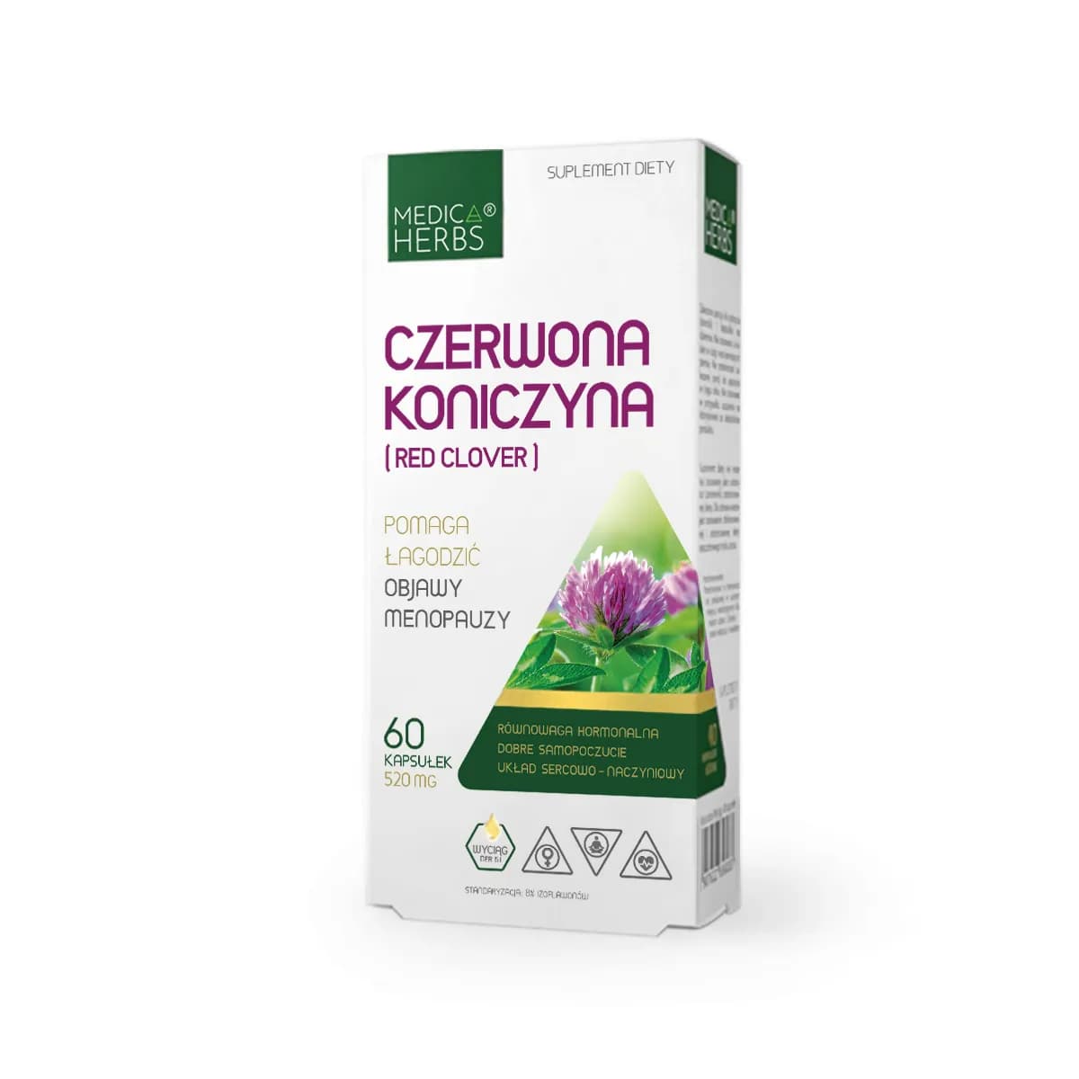 Medica Herbs Czerwona koniczyna wyciąg 60 kapsułek - zdjęcie 1