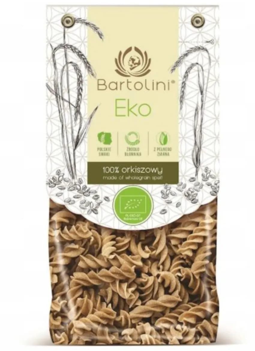 Bartolini Makaron Orkiszowy Razowy Świderki BIO 250 g - zdjęcie 1