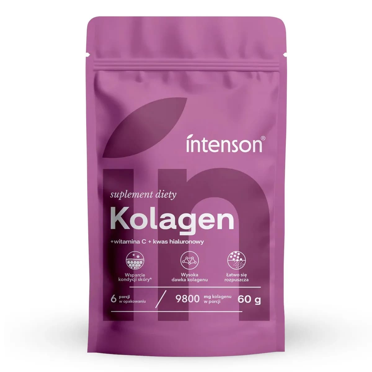 Intenson Kolagen + Witamina C + Kwas Hialuronowy 60g - zdjęcie 1