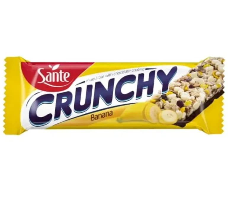 Sante Baton Crunchy Bananowy w Czekoladzie 40g - zdjęcie 1