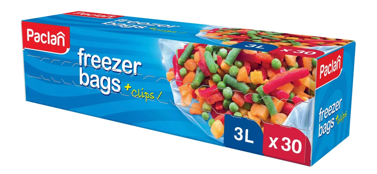 Paclan Woreczki do mrożenia 3L 30 sztuk - zdjęcie 1