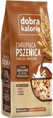 Dobra kaloria Chrupiąca gryka z melasą i migdałami 100g - zdjęcie 1