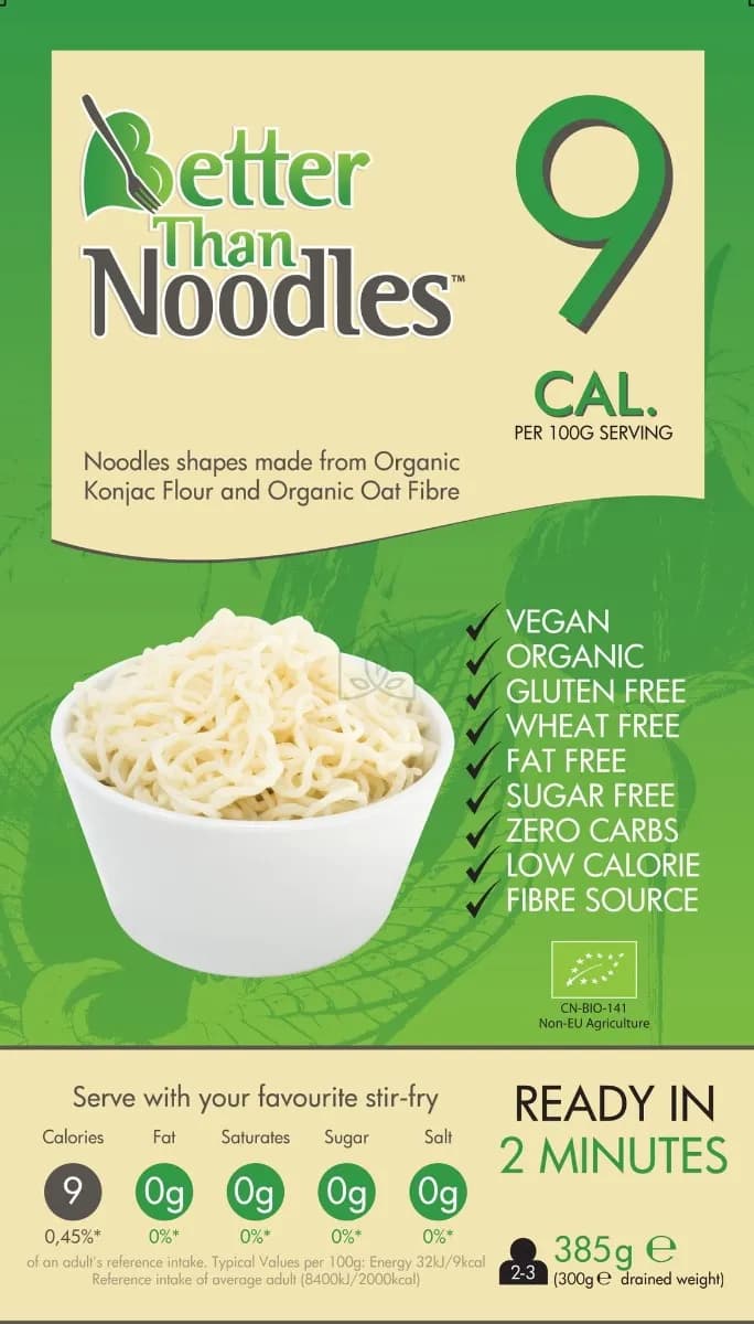 Better Than Foods Makaron Konjac Bezglutenowy BIO 385g - zdjęcie 1