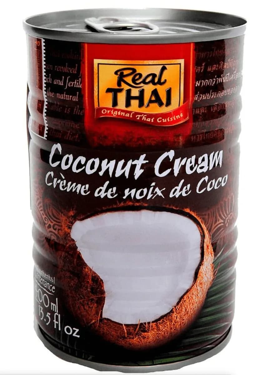 Real Thai Kokosowy krem ekstrakt 95% tłuszcz 21% puszka 400 ml - zdjęcie 1