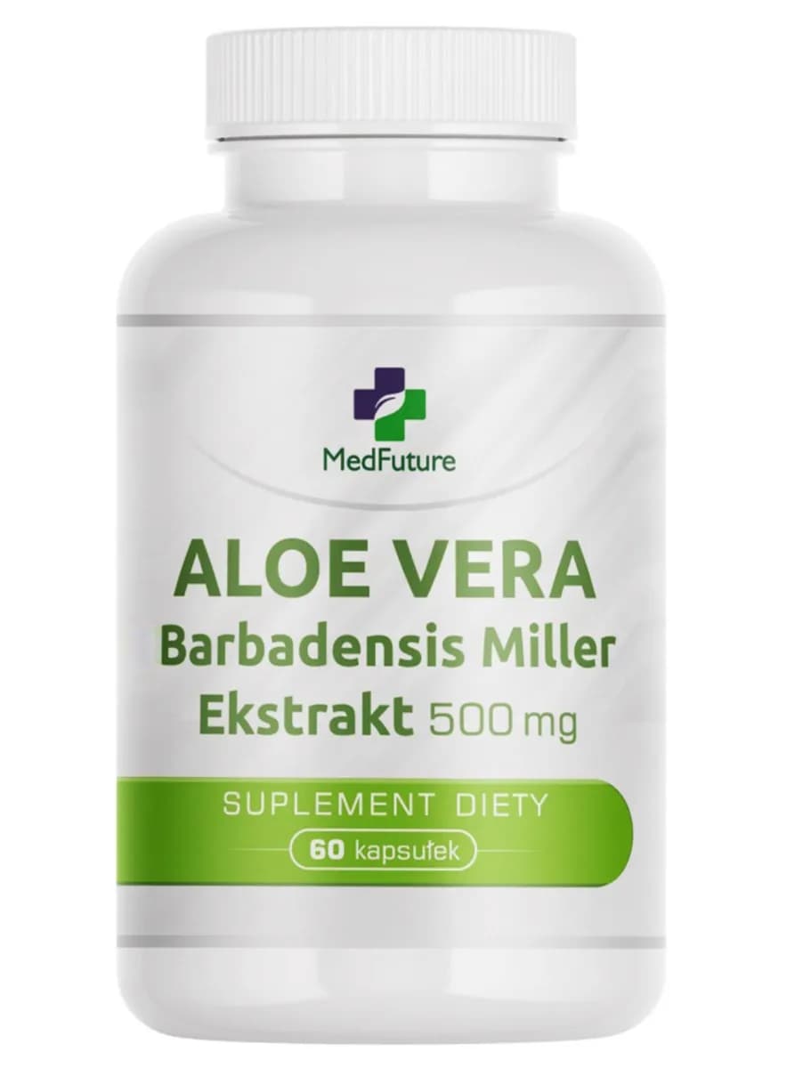 MedFuture Aloe Vera ekstrakt 500mg 60 kapsułek - zdjęcie 1