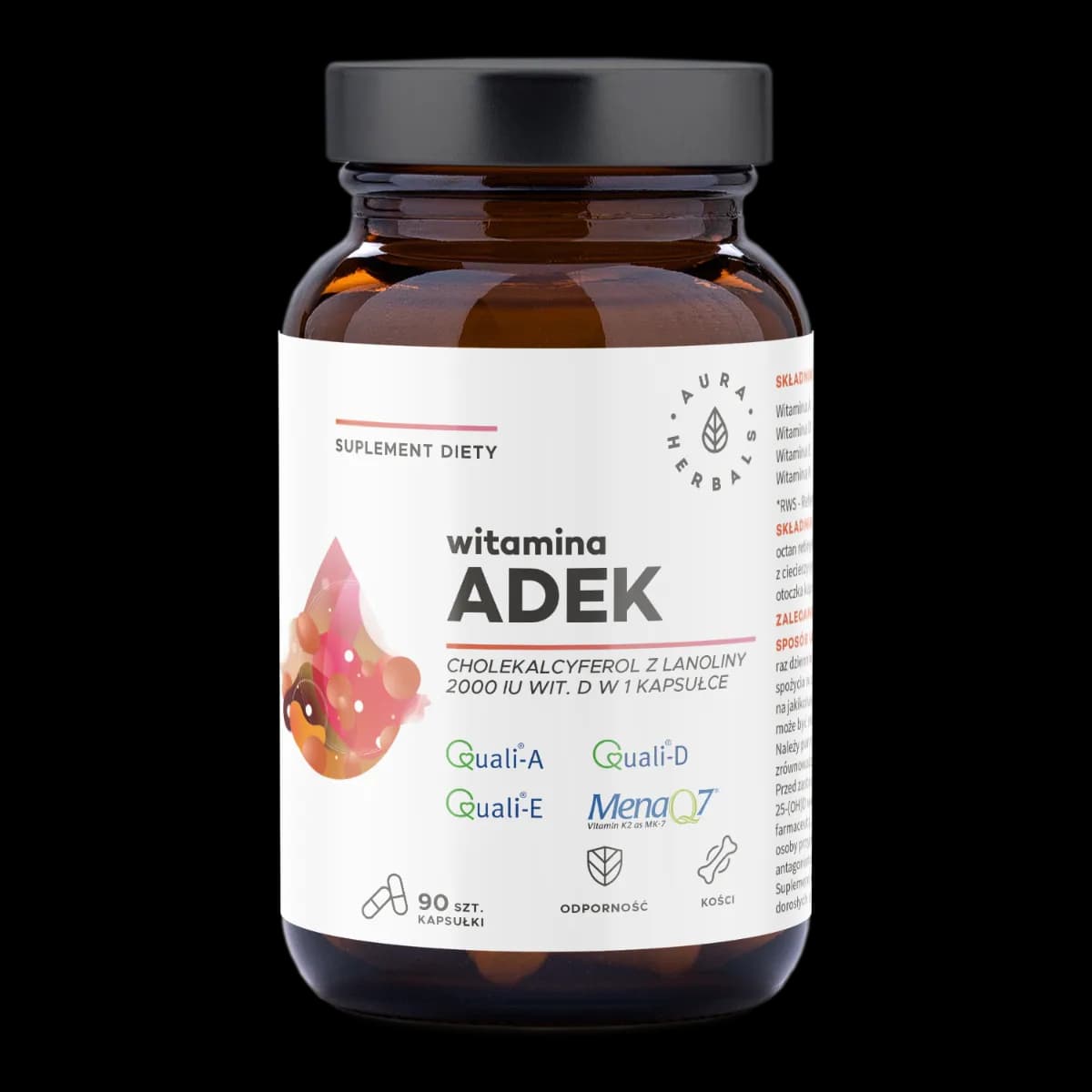 Aura Herbals Witamina ADEK 90 kapsułek - zdjęcie 1