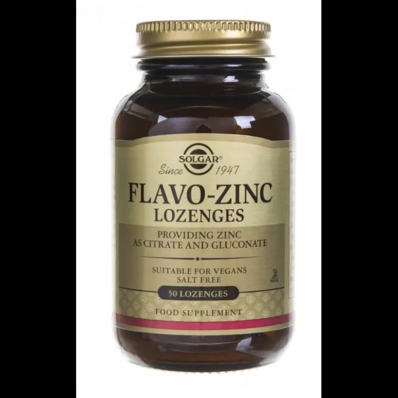 Solgar Flavo-Zinc Lozenges 50 tabletek do ssania - zdjęcie 1
