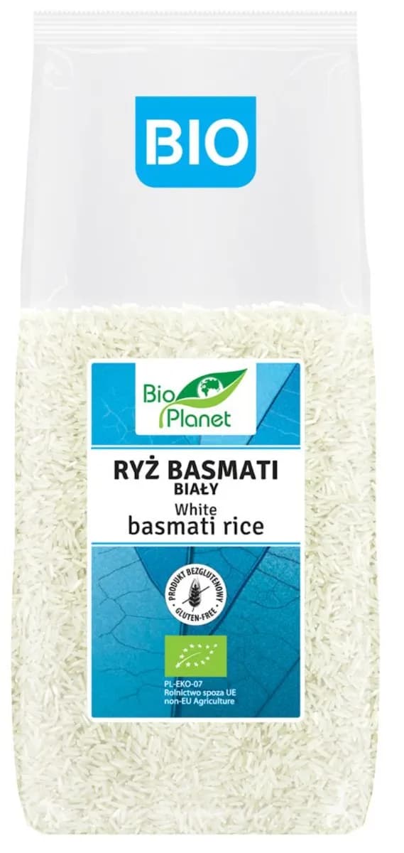 Bio Planet Ryż Basmati Biały Bezglutenowy BIO 1 kg - zdjęcie 1