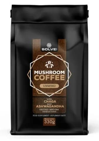 SolveLabs Mushroom Coffee Chaga + Ashwagandha 330g - zdjęcie 1