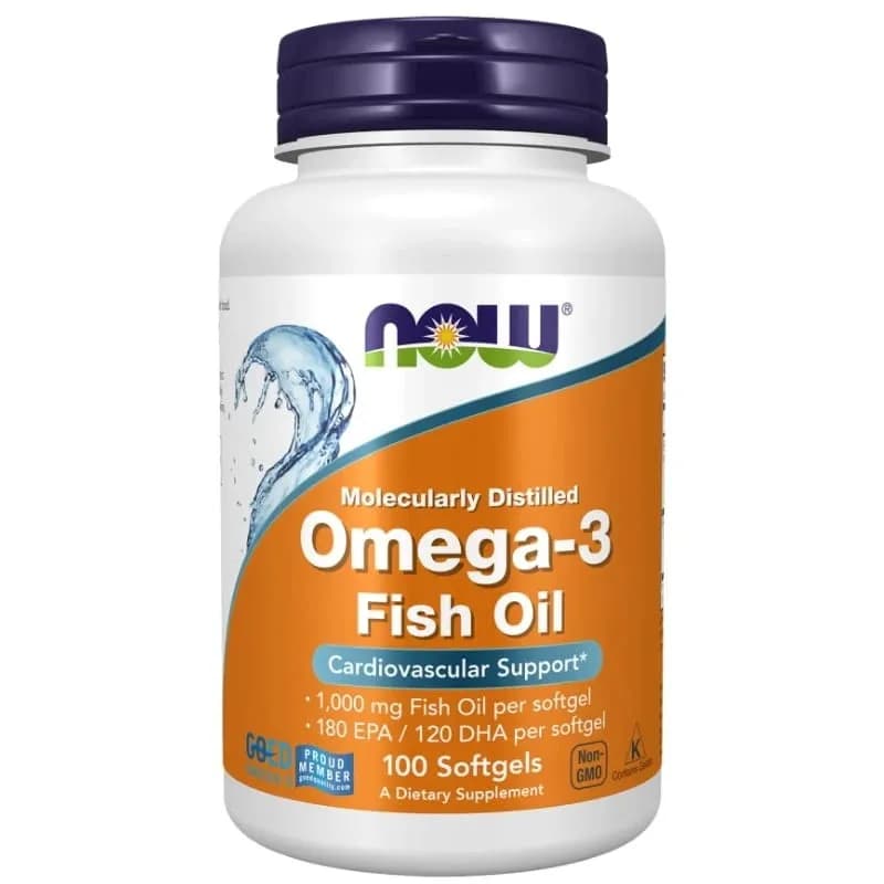 Now Foods Omega-3 1000 mg 100 kapsułek miękkich - zdjęcie 1
