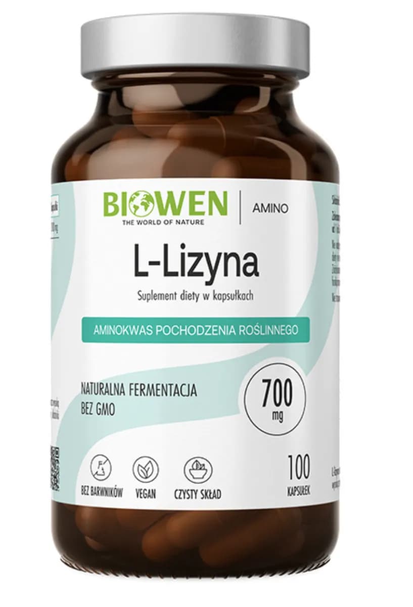 Biowen L-Lizyna 100 kapsułek - zdjęcie 1