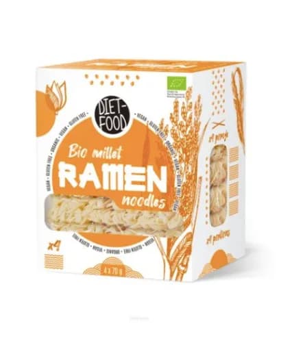 Diet Food BIO Makaron jaglany 100% Ramen 280g - zdjęcie 1