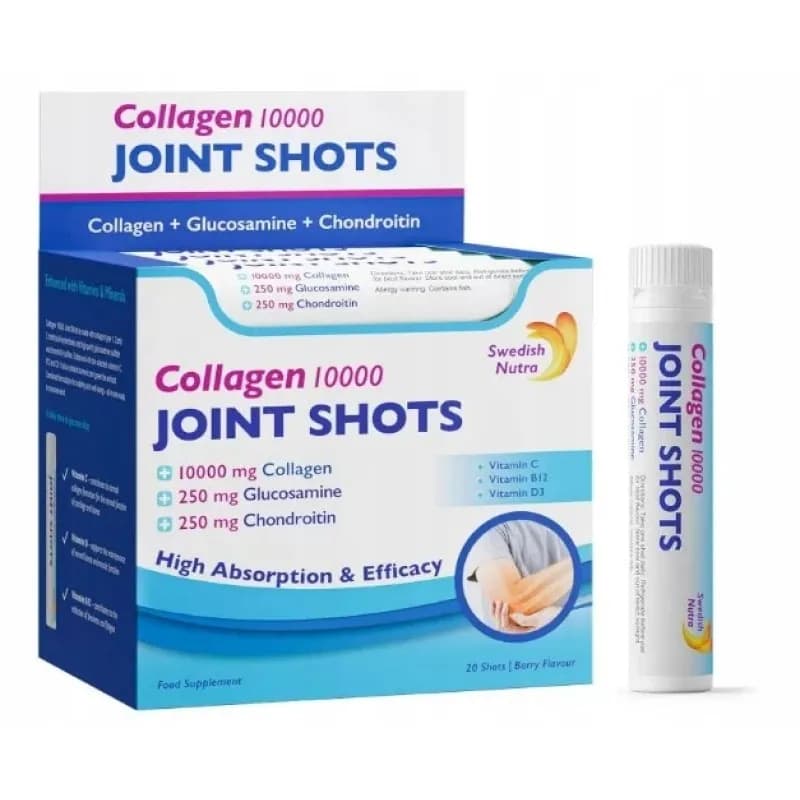 Swedish Nutra Joint Shots Collagen 10000 30 shotów o smaku owoców leśnych - zdjęcie 1